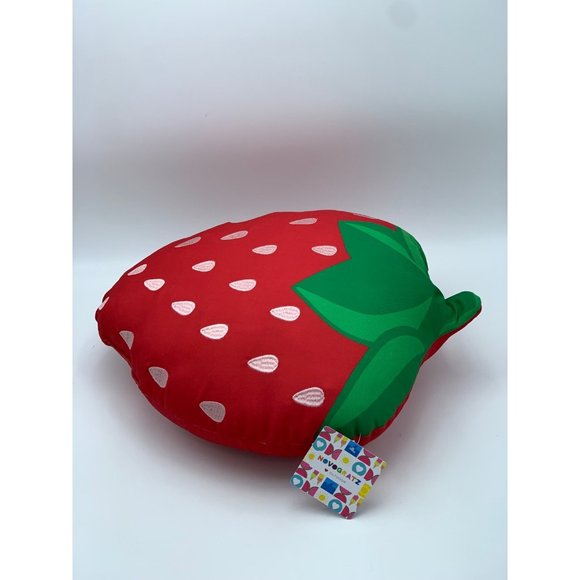 Novogratz Strawberry Indoor or Outdoor Decorative Throw Pillow 20" x 17" - Picture 7 of 10